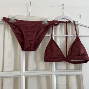 Burgundy Billabong Bikini